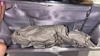 Pochette elegante argento