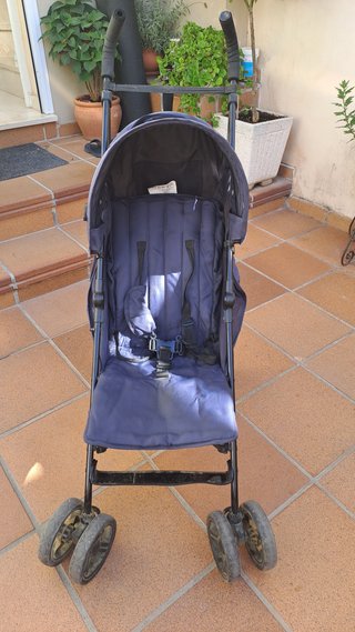 Silla de paseo azul