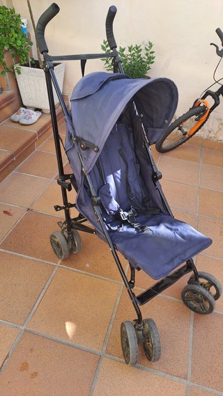 Silla de paseo azul