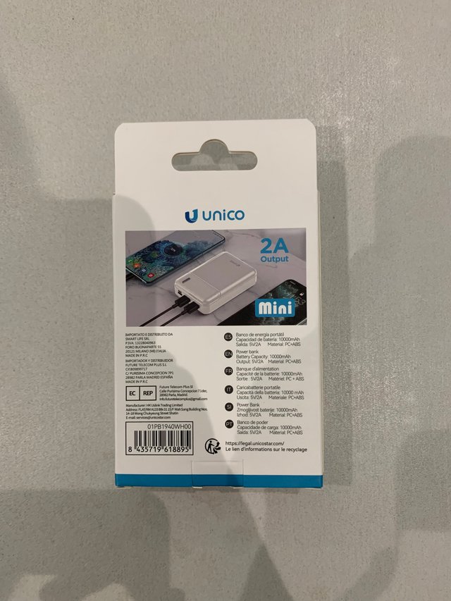 Unico PB1940 batería portátil 10000mAh mini