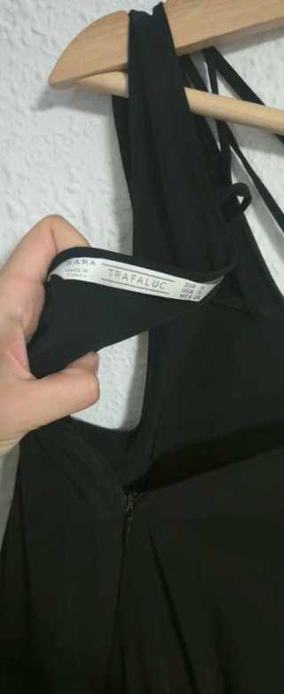 Mono Cruzado Zara Negro Talla S