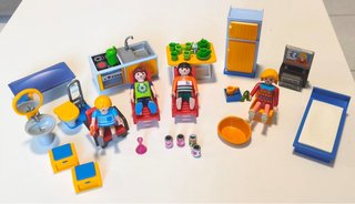 Lote Cocina y Baño Playmobil