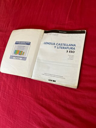 Libro Lengua Castellana y Literatura 3º ESO Oxford