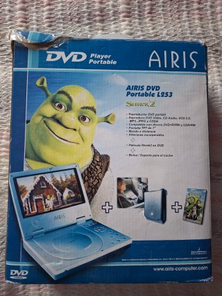 DVD Portátil Airis L253 Shrek 2