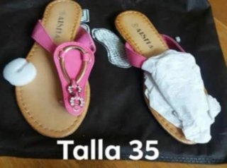 Sandalias Beige y Marrones Mujer