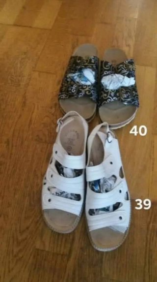 Sandalias Beige y Marrones Mujer