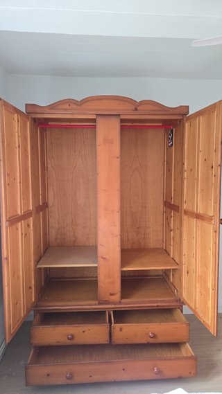 Armario 2 puerta + mesilla a juego PINO CANADIENSE