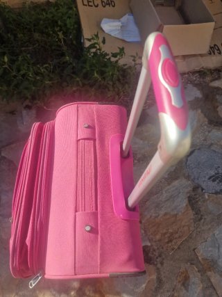 Maleta de viaje rosa