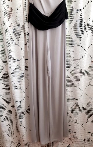 Macacão JASMIN NOIR cinza e preto S/M