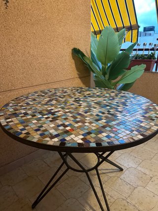 Mesa mosaico terraza/jardín