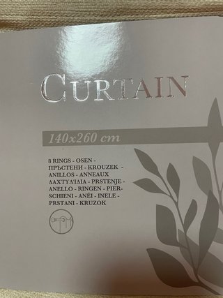 Cortinas Beige con Ojales 140x260cm