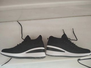 Botines negros mujer con cuña