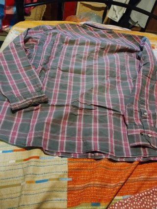 Camicia a quadri uomo manica lunga