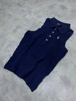 Polo Top Polo Ralph Lauren Blu/Rosa (XS) Donna