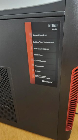 PC Acer Nitro N50 Negro/Rojo