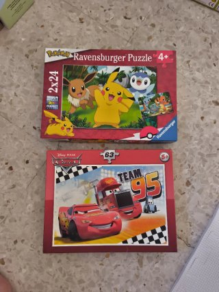 2 Puzzles Ravensburger Pokémon y Cars