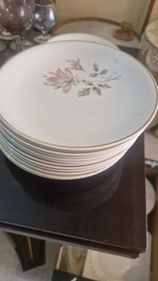 Vajilla Porcelana Azuer Flores