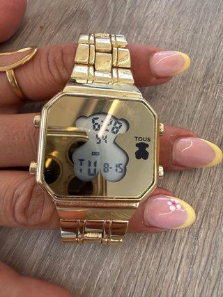 Reloj Tous Dorado Digital Oso