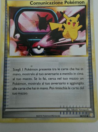 Carta Allenatore Comunicazione Pokémon 98/123