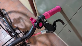 Bicicleta BTWIN 20" niña rosa y negra