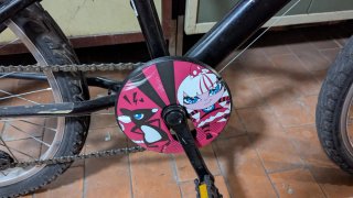 Bicicleta BTWIN 20" niña rosa y negra