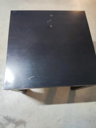 Mesa auxiliar negra Ikea 55x55