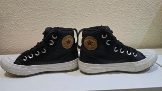 Zapatillas Converse niño altas negras talla 29