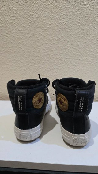 Zapatillas Converse niño altas negras talla 29
