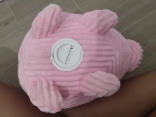 Hucha Cerdo Peluche Rosa