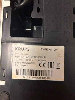Cafetera Nespresso Krups Blanca