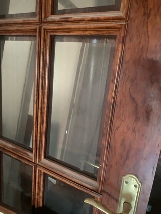 Puertas de madera con cristal