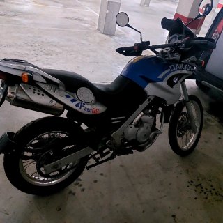 BMW F 650 GS Aventura Azul/Plata