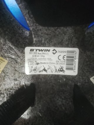 Casco Bicicleta Niño Azul