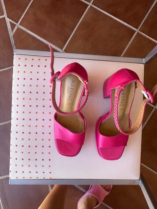 Sandalias Marypaz Plataforma Rosa Talla 36