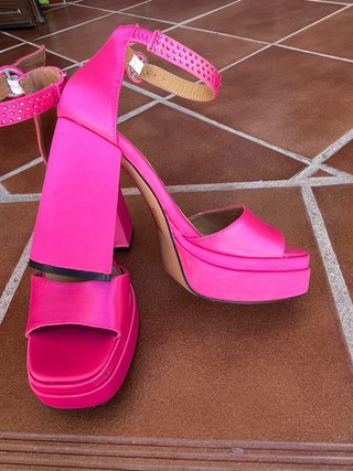 Sandalias Marypaz Plataforma Rosa Talla 36