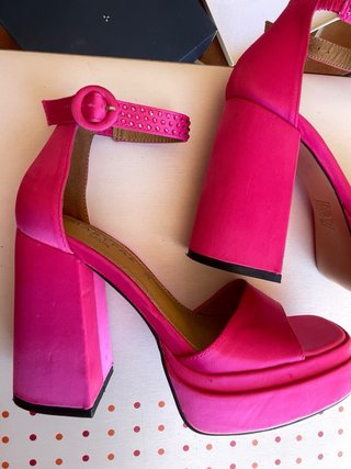 Sandalias Marypaz Plataforma Rosa Talla 36