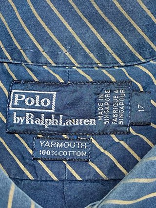 Camicia a Righe Polo Ralph Lauren Blu/Giallo (XL)