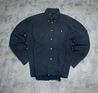 Camicia a Righe Polo Ralph Lauren Blu/Giallo (XL)