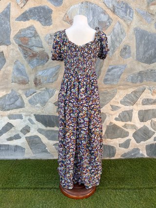 Vestido largo floral romántico