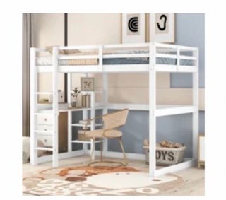 Cama alta 140x200 cm + posibilidad con colchon