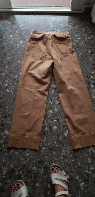 Pantalón Mango Marrón Ancho