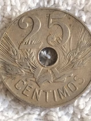 MONETE ANTICHE 25 CENTESIMO SPAGNA 1927-1934-1937