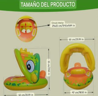 FLOTADOR INFANTIL PARA PISCINA CON TOLDO
