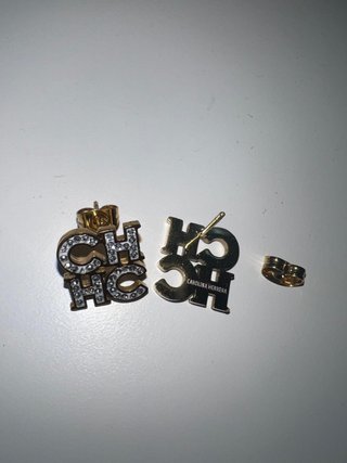 Pendientes CH Brillantes Dorados
