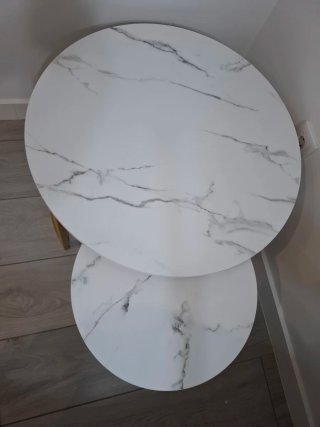 Tavoli da salotto in marmo e oro design
