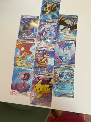 Cartas Pokémon V y EX