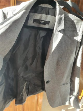 Chaqueta americana Zara gris