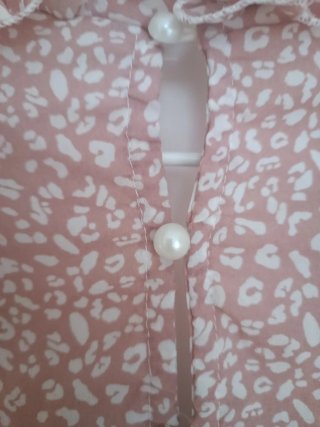 Vestido rosa y blanco talla S