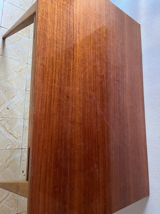 Mesa comedor madera años 70