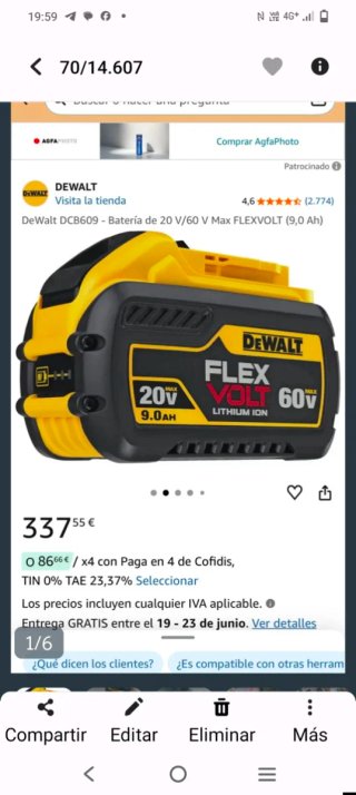 Taladro Percutor Dewalt DCH133 XR Li-Ion+Flex volt